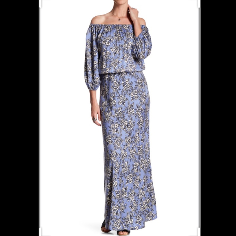 JET Floral Off-the-Shoulder Maxi Dress 4